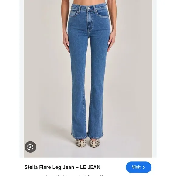 Le Jean by Charlie Gay Stella Flare Jeans Size 29 USA $278
