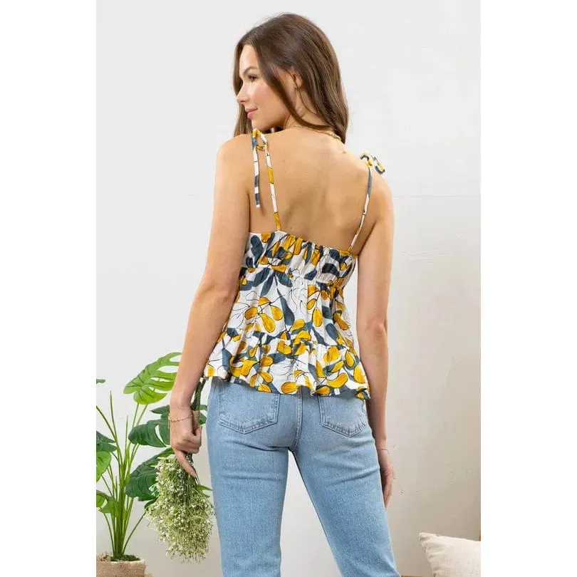 Leaf Babydoll Top