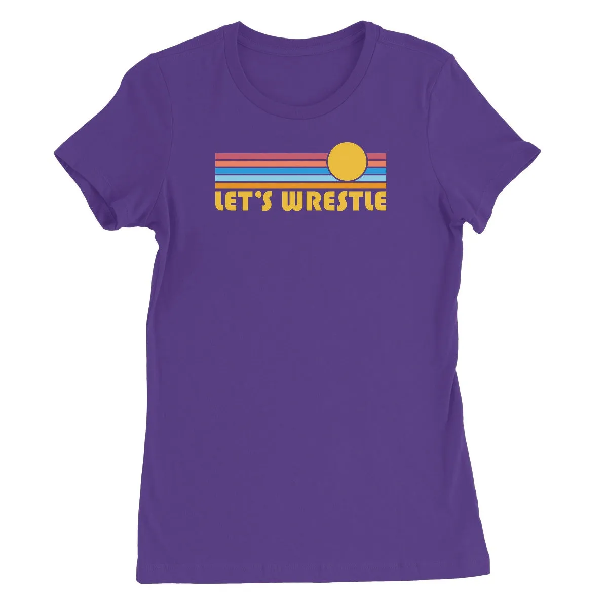 Let's Wrestle Summer Waves Women's Short Sleeve T-Shirt