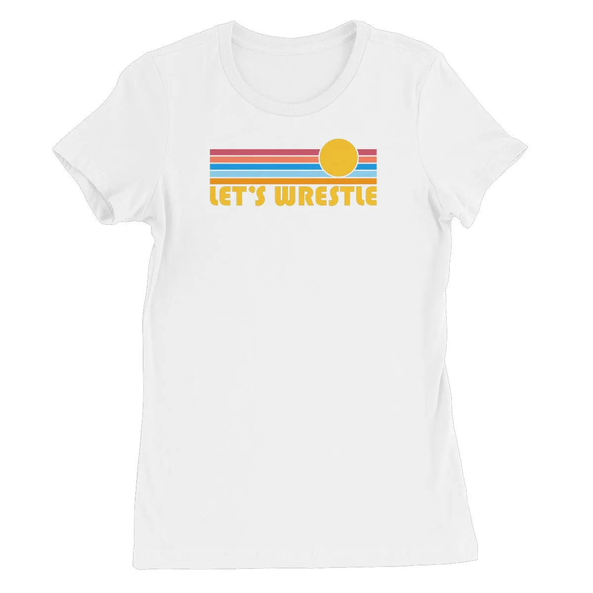 Let's Wrestle Summer Waves Women's Short Sleeve T-Shirt