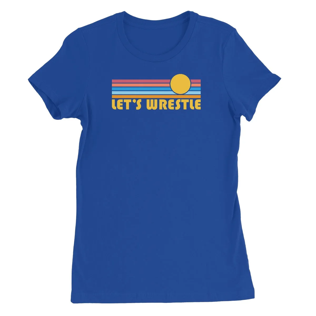 Let's Wrestle Summer Waves Women's Short Sleeve T-Shirt