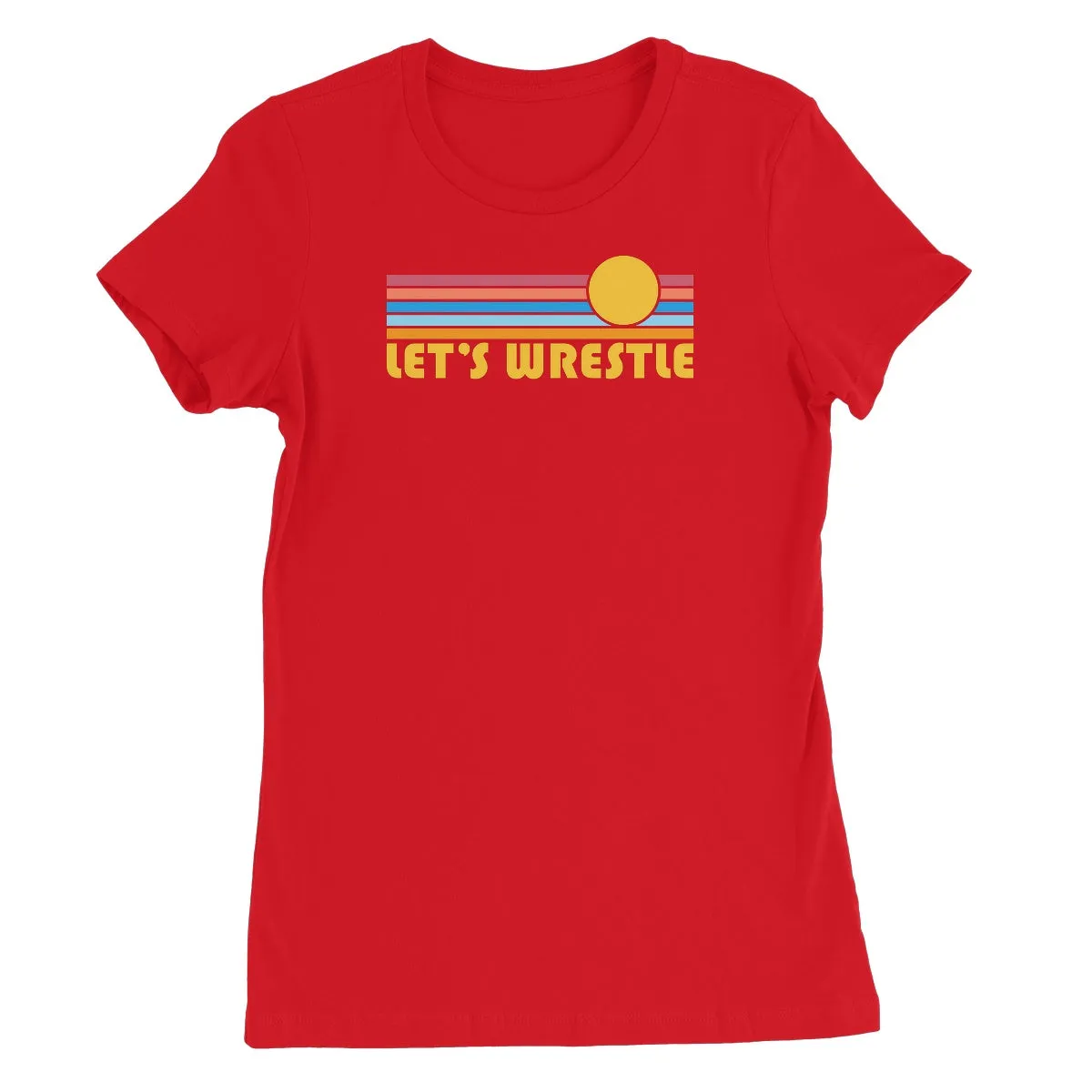 Let's Wrestle Summer Waves Women's Short Sleeve T-Shirt