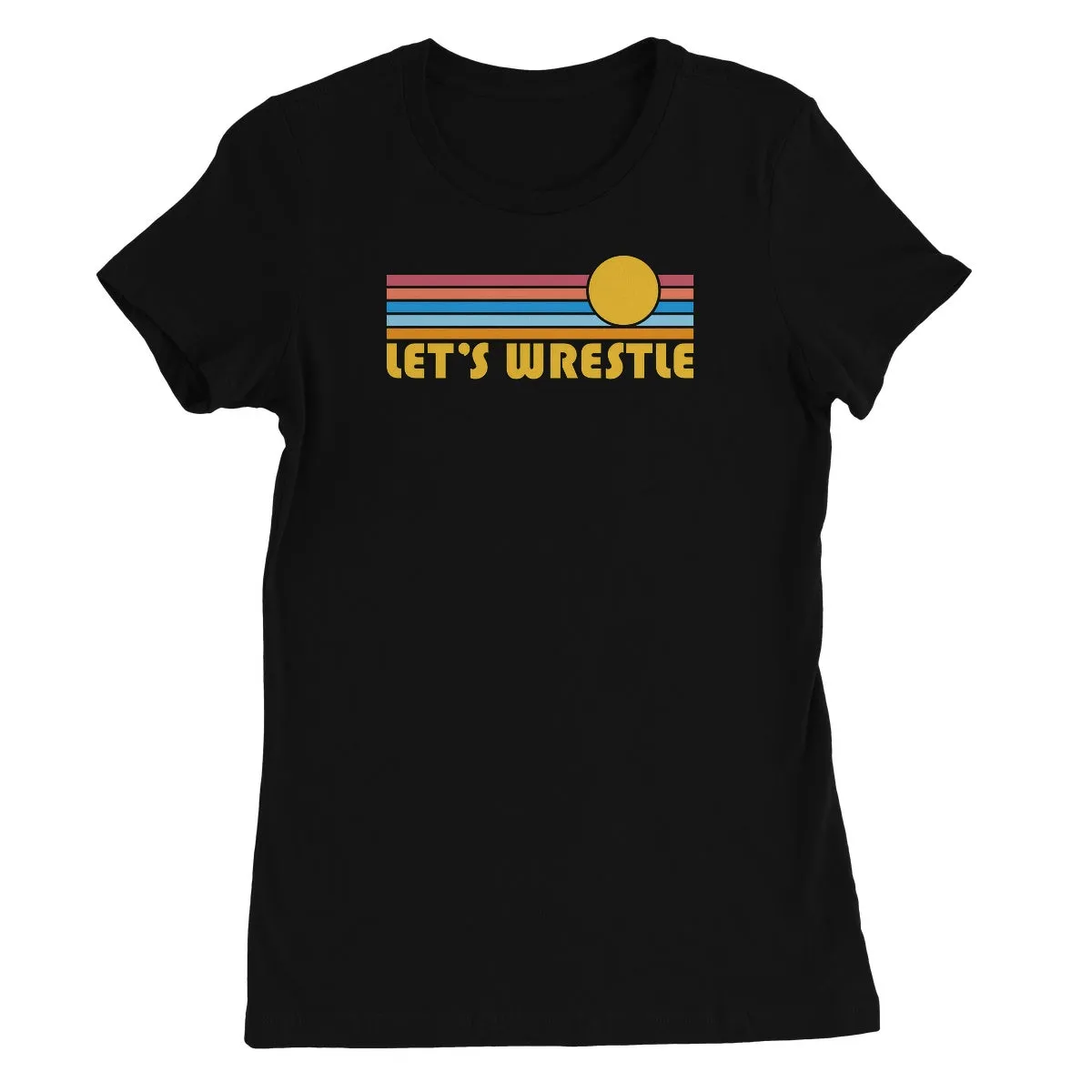 Let's Wrestle Summer Waves Women's Short Sleeve T-Shirt