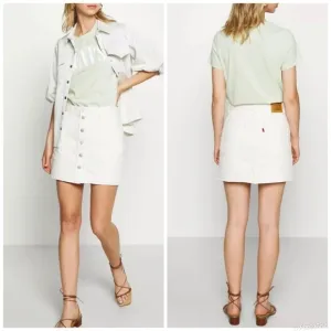 Levi's Premium Button Front Utility Skirt 27