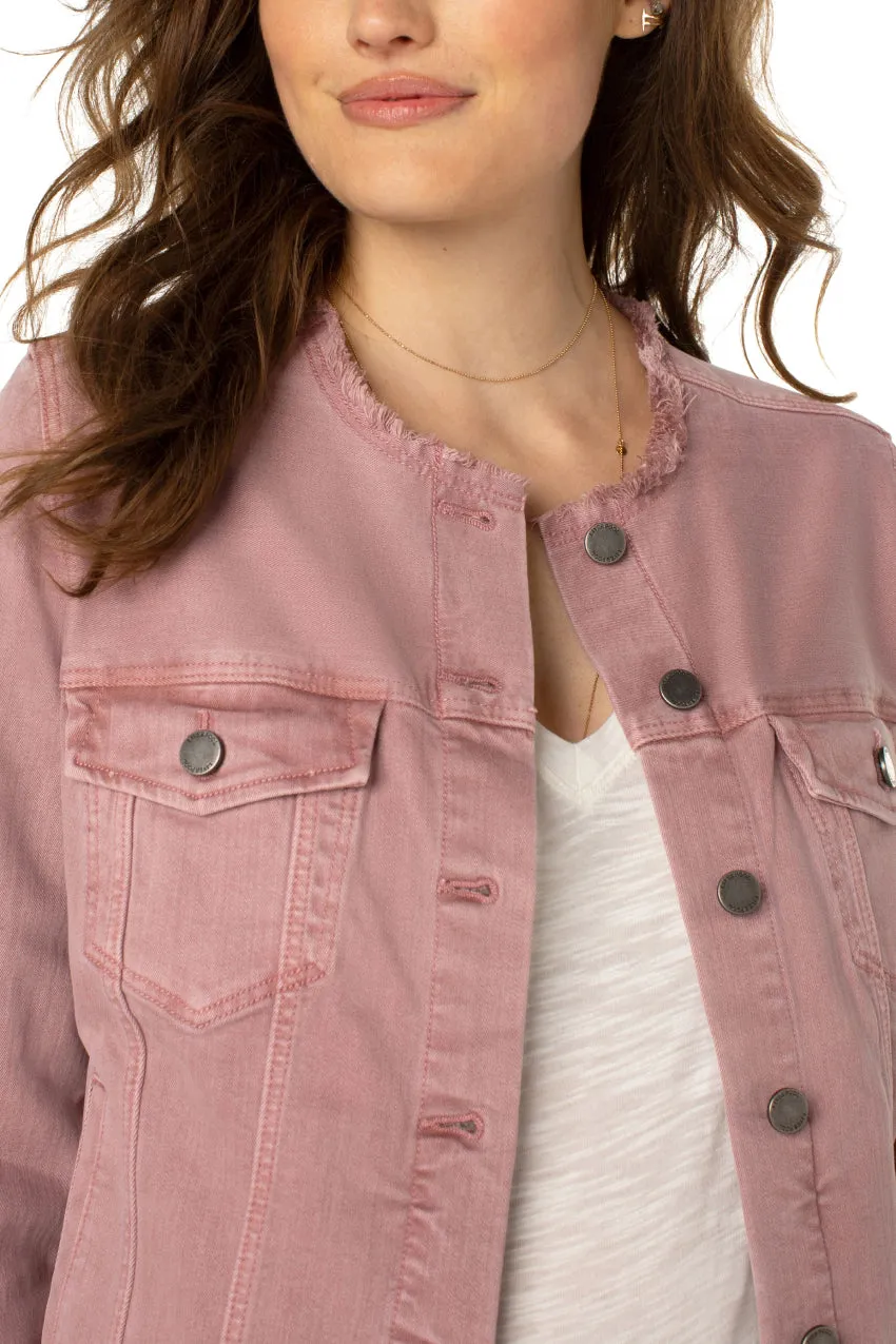 Liverpool Classic Jean Jacket W/Fray Hem 23" HPS