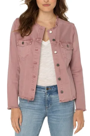 Liverpool Classic Jean Jacket W/Fray Hem 23" HPS