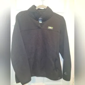 LL.Bean Fleece Pullover,  Women's sz L, Black