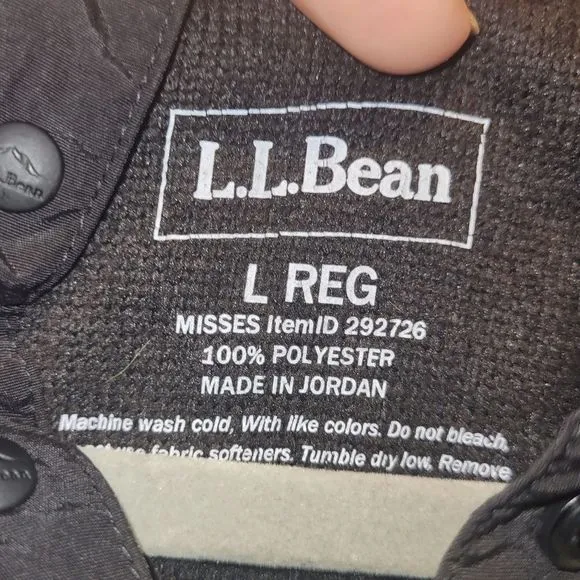 LL.Bean Fleece Pullover,  Women's sz L, Black