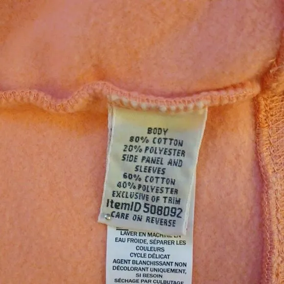 L.L.Bean Warm Coral 1/4 Zipper Pull   Over Quilted Long Sleeve Sweater. 3X
