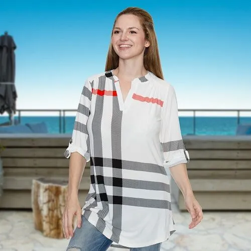 Long Sleeves Plaid Shirt