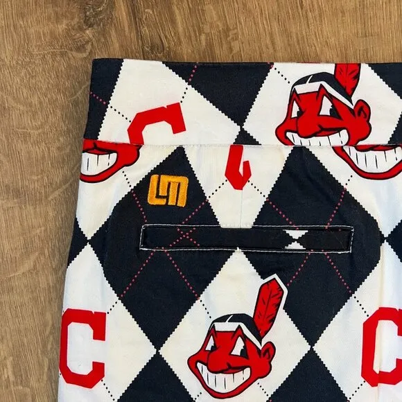 Loudmouth Cleveland Indians Women's Argyle Skort Sz 14