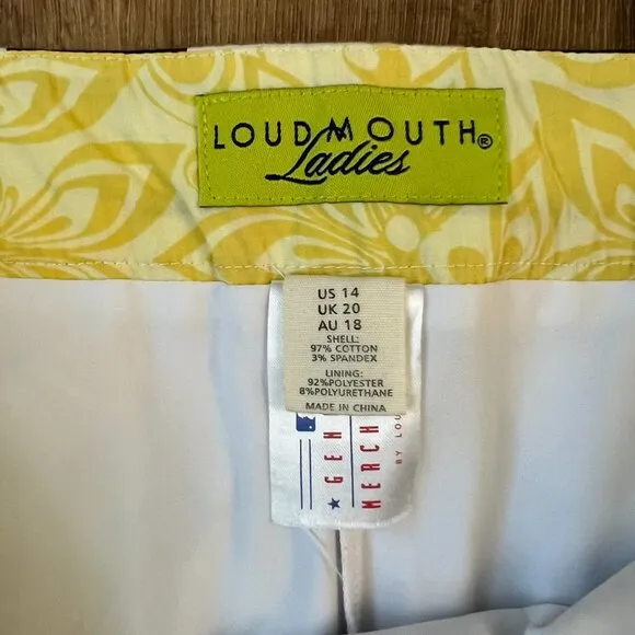 Loudmouth Cleveland Indians Women's Argyle Skort Sz 14