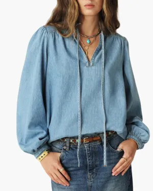 LOUISE SHIRT IN LIGHT USED BLUE