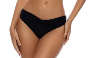 Luli Fama Front Twist Full Bottom Black