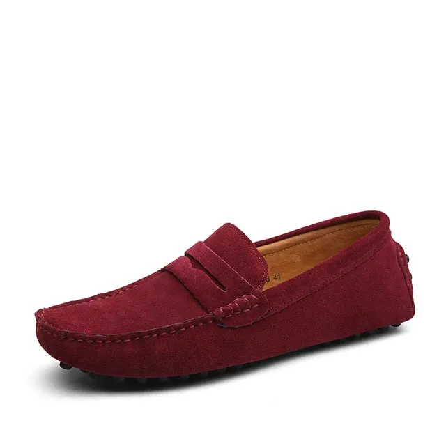 LuxoStep Herren Leder-Loafer mit rutschfester Sohle