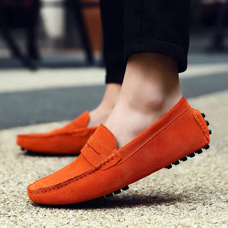 LuxoStep Herren Leder-Loafer mit rutschfester Sohle