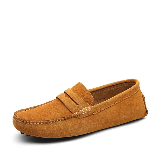 LuxoStep Herren Leder-Loafer mit rutschfester Sohle