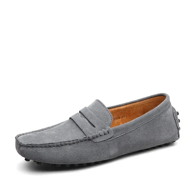 LuxoStep Herren Leder-Loafer mit rutschfester Sohle
