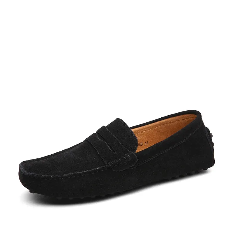 LuxoStep Herren Leder-Loafer mit rutschfester Sohle