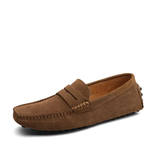LuxoStep Herren Leder-Loafer mit rutschfester Sohle
