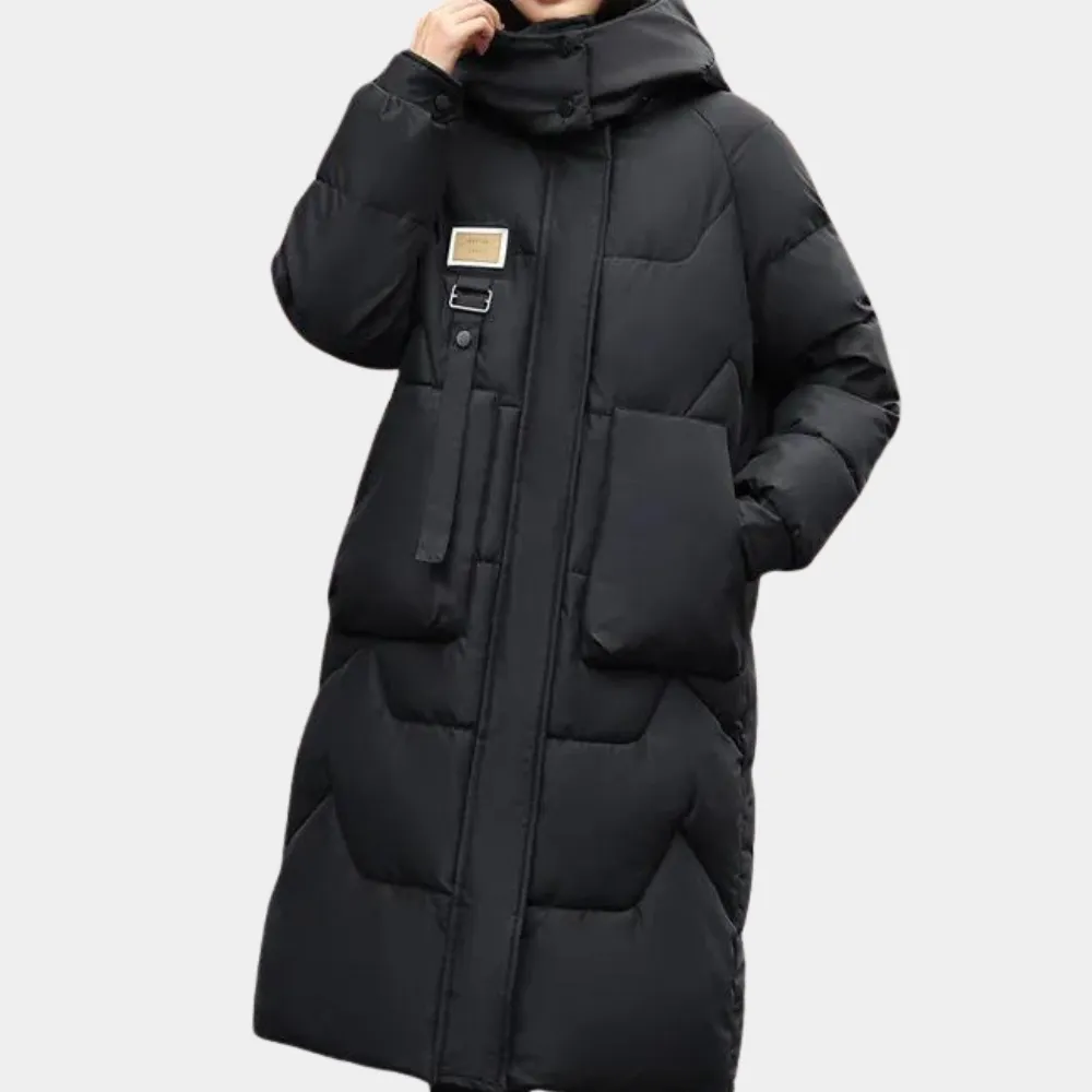 Luxurious Samantha women's padded jacket, cozy hooded