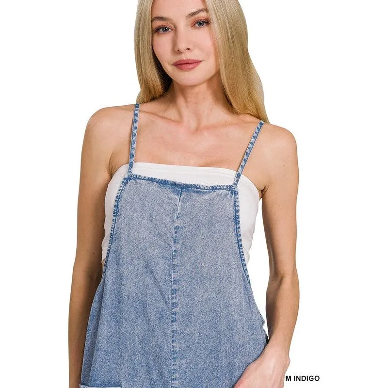 Lyocell Acid Washed Wide Leg Jumpers