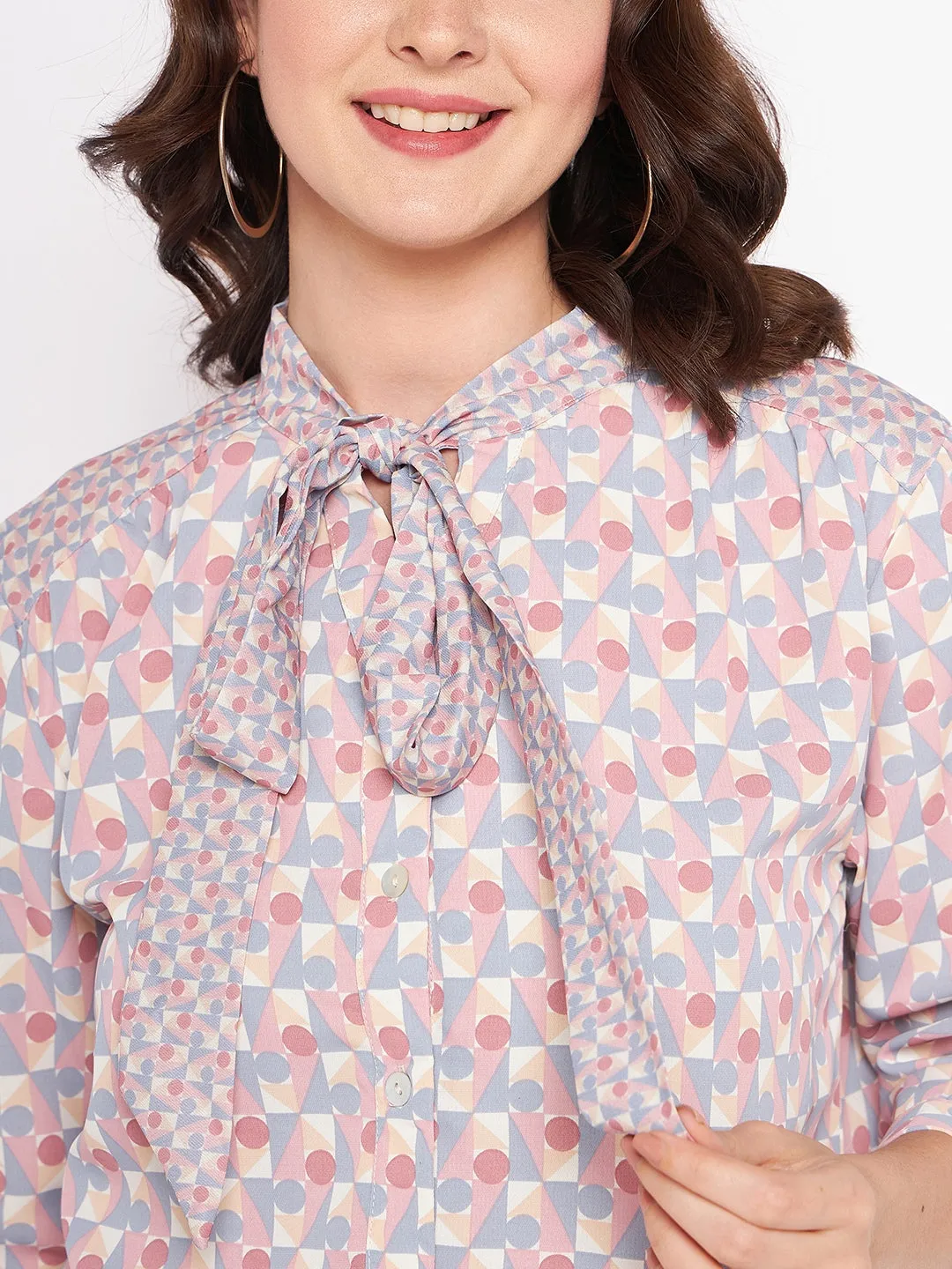Madame Blue Knot Detailing Top