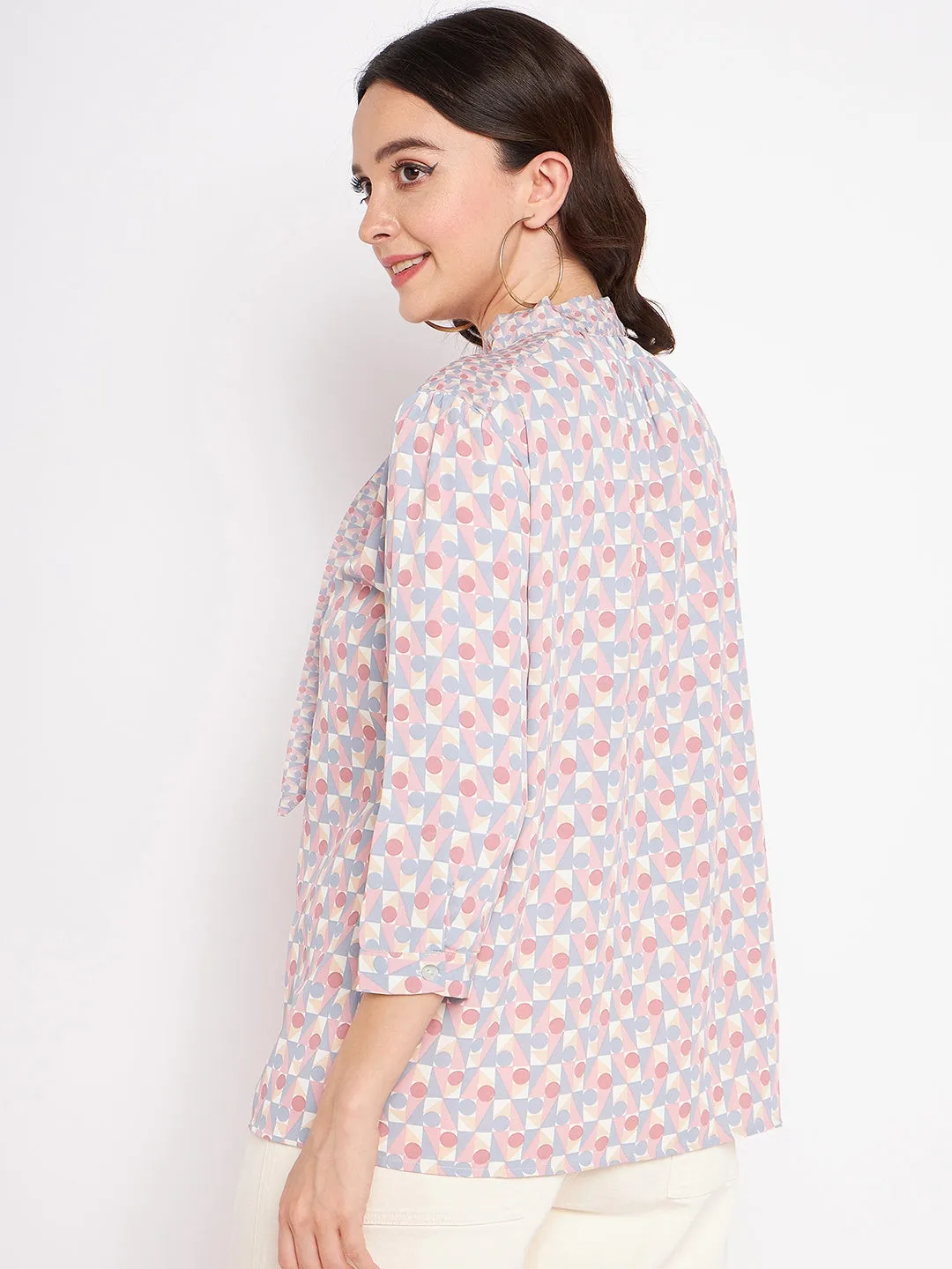 Madame Blue Knot Detailing Top