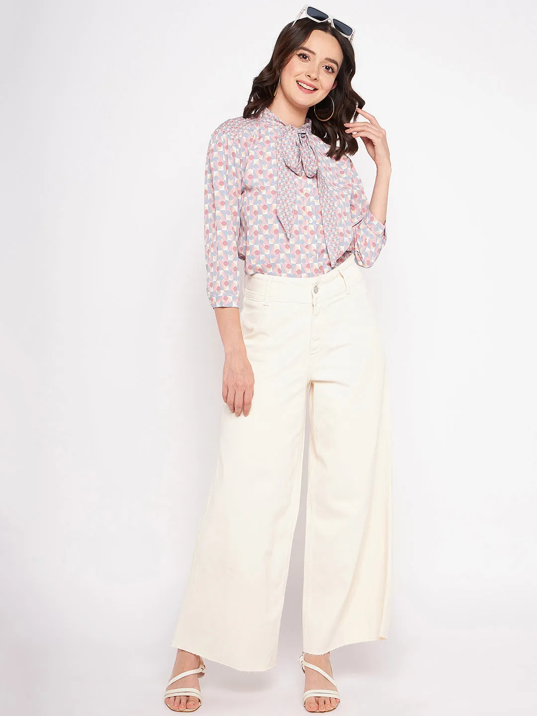 Madame Blue Knot Detailing Top