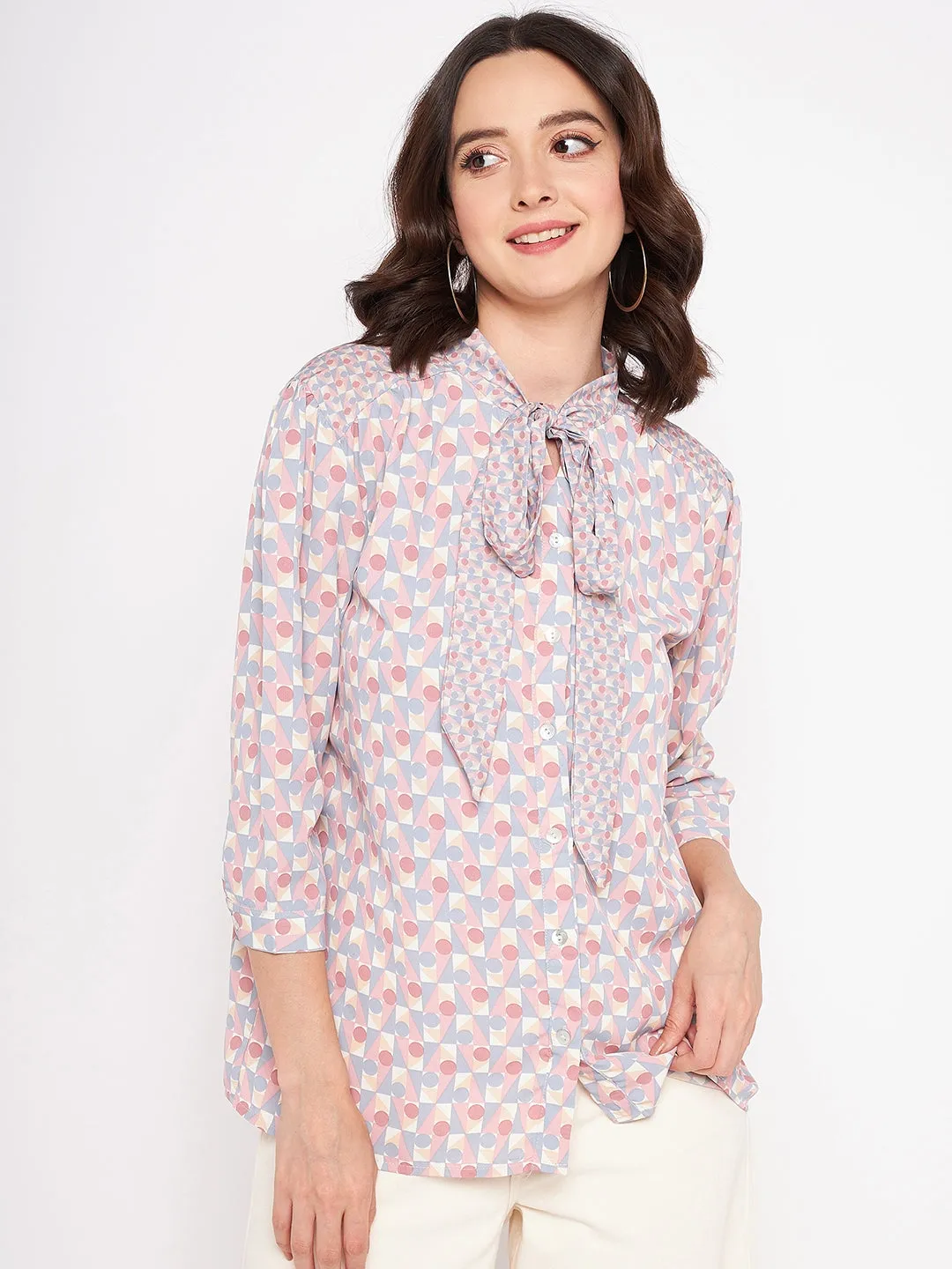 Madame Blue Knot Detailing Top