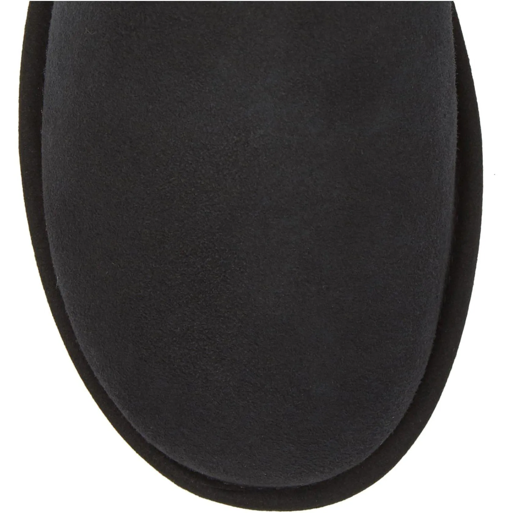 Maia Black Suede Shearling Drawstring Short Boots