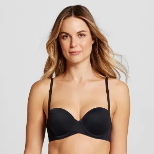 Maidenform Self Expressions Women's Stay Put Strapless Bra SE6990 Black 40C