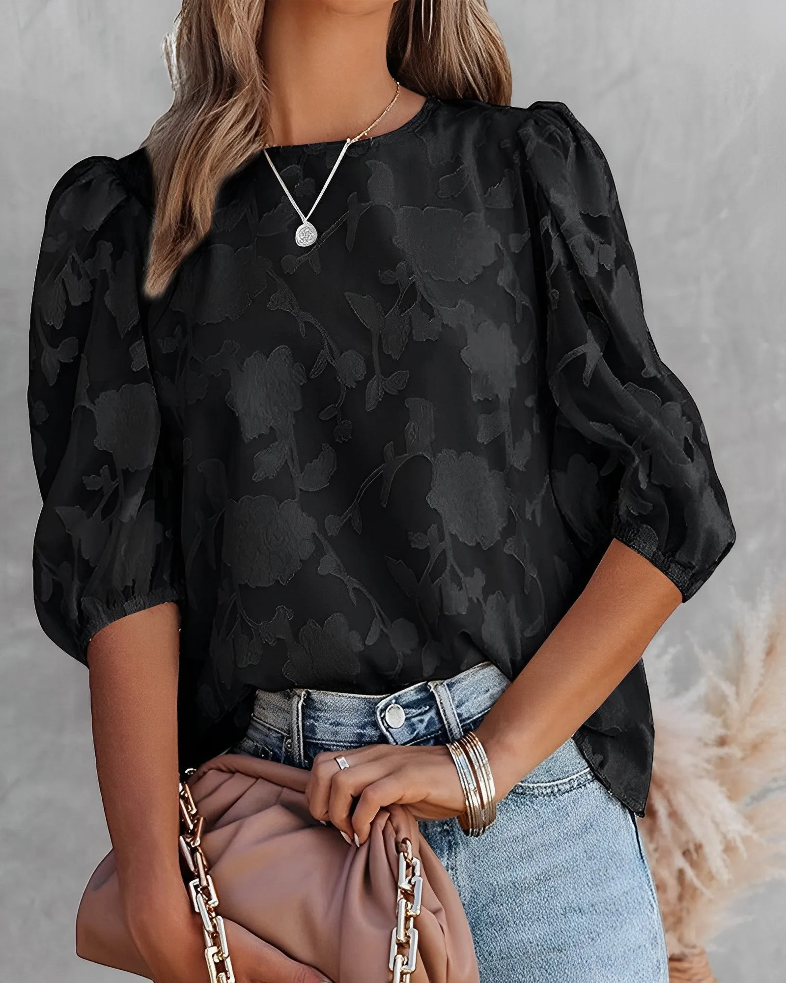 Marina® | Puff Sleeve Blouse