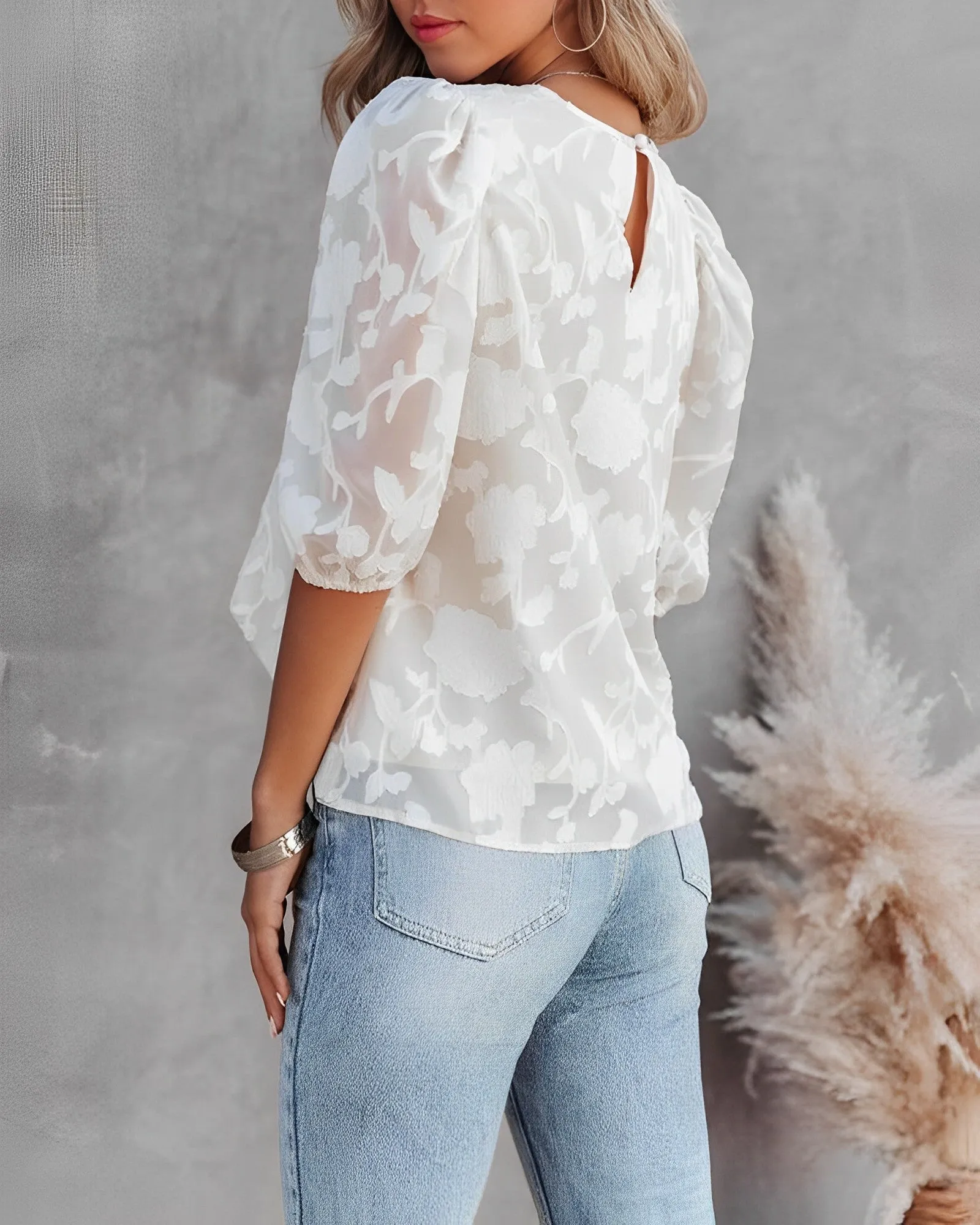 Marina® | Puff Sleeve Blouse