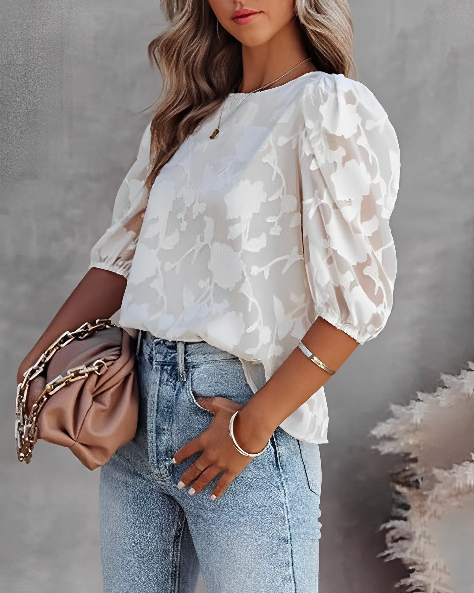 Marina® | Puff Sleeve Blouse