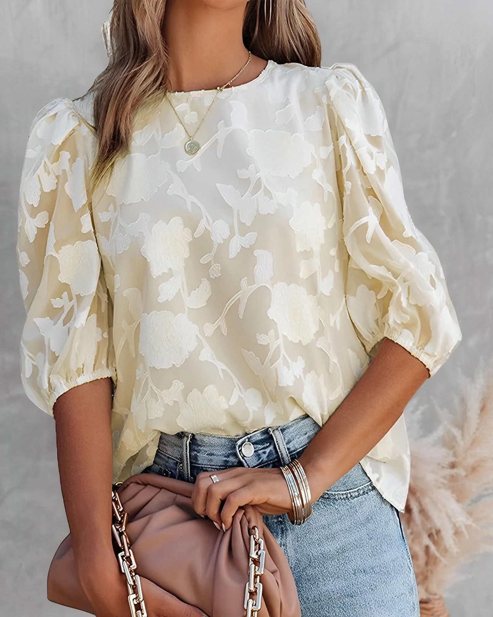 Marina® | Puff Sleeve Blouse
