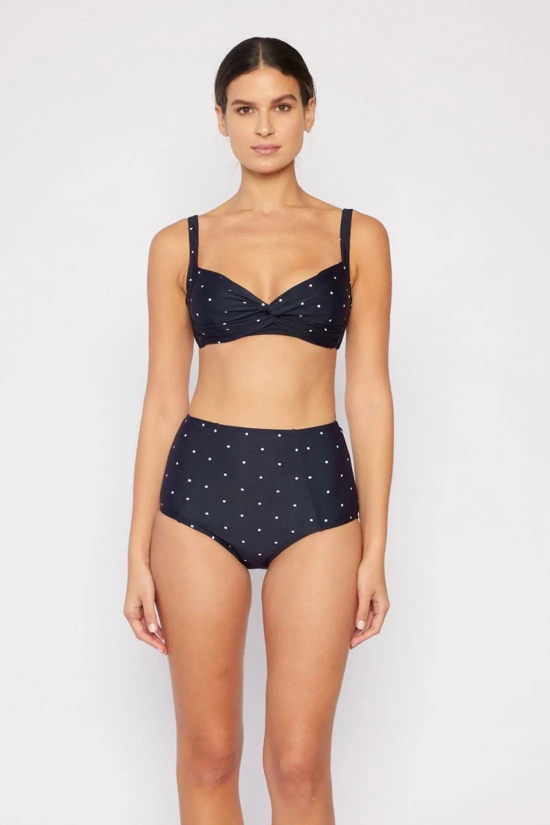 Marina West Women's Twisted High-Rise Bikini Set