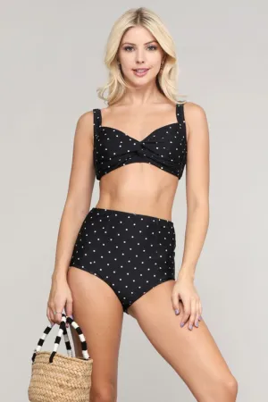 Marina West Women's Twisted High-Rise Bikini Set