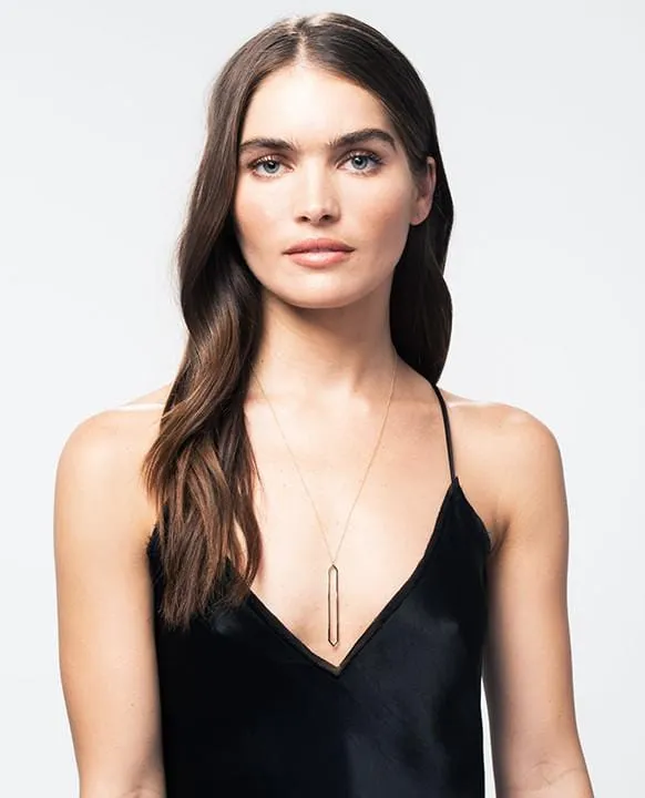 Marquis Lariat | Yellow Gold with Diamonds on Points