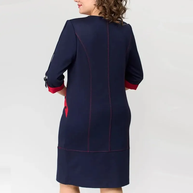 Marta® | Elegant feminine dress with side zipper