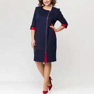 Marta® | Elegant feminine dress with side zipper