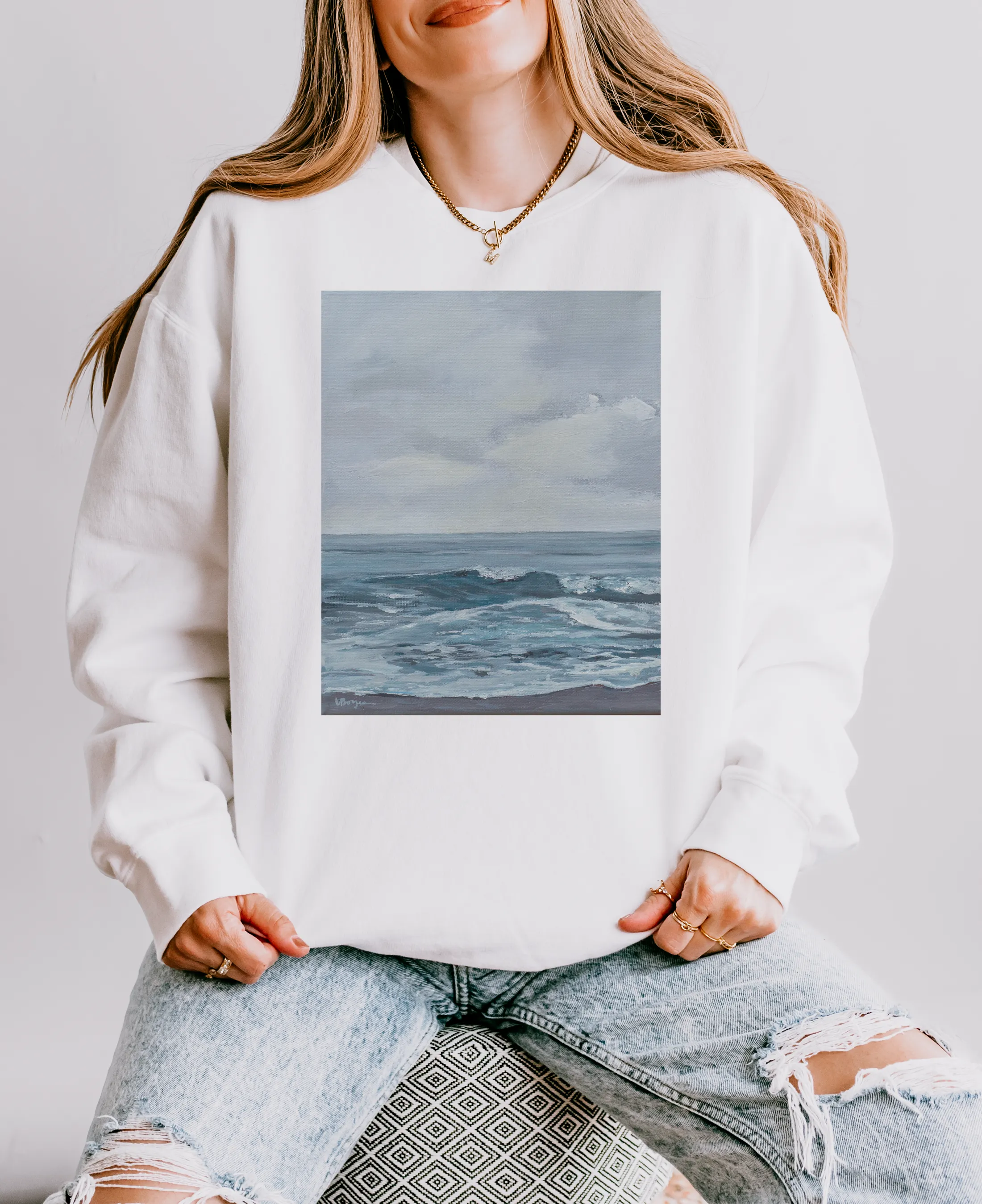 MAY GREY CREWNECK