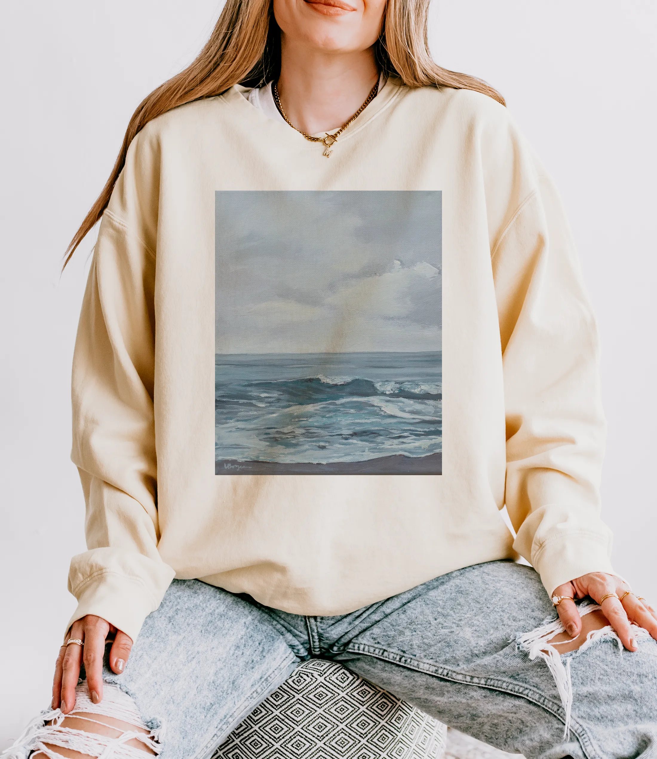 MAY GREY CREWNECK