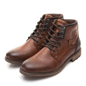 Men's Vintage Style Fashion High-Cut Lace-up Warm Autumn/Winter Boots