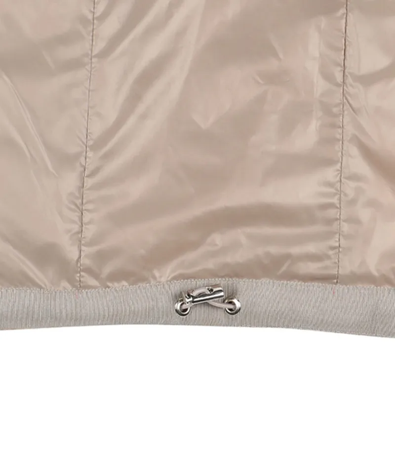 Monday Flow Goose Down Cashmere Fur Vest - Beige