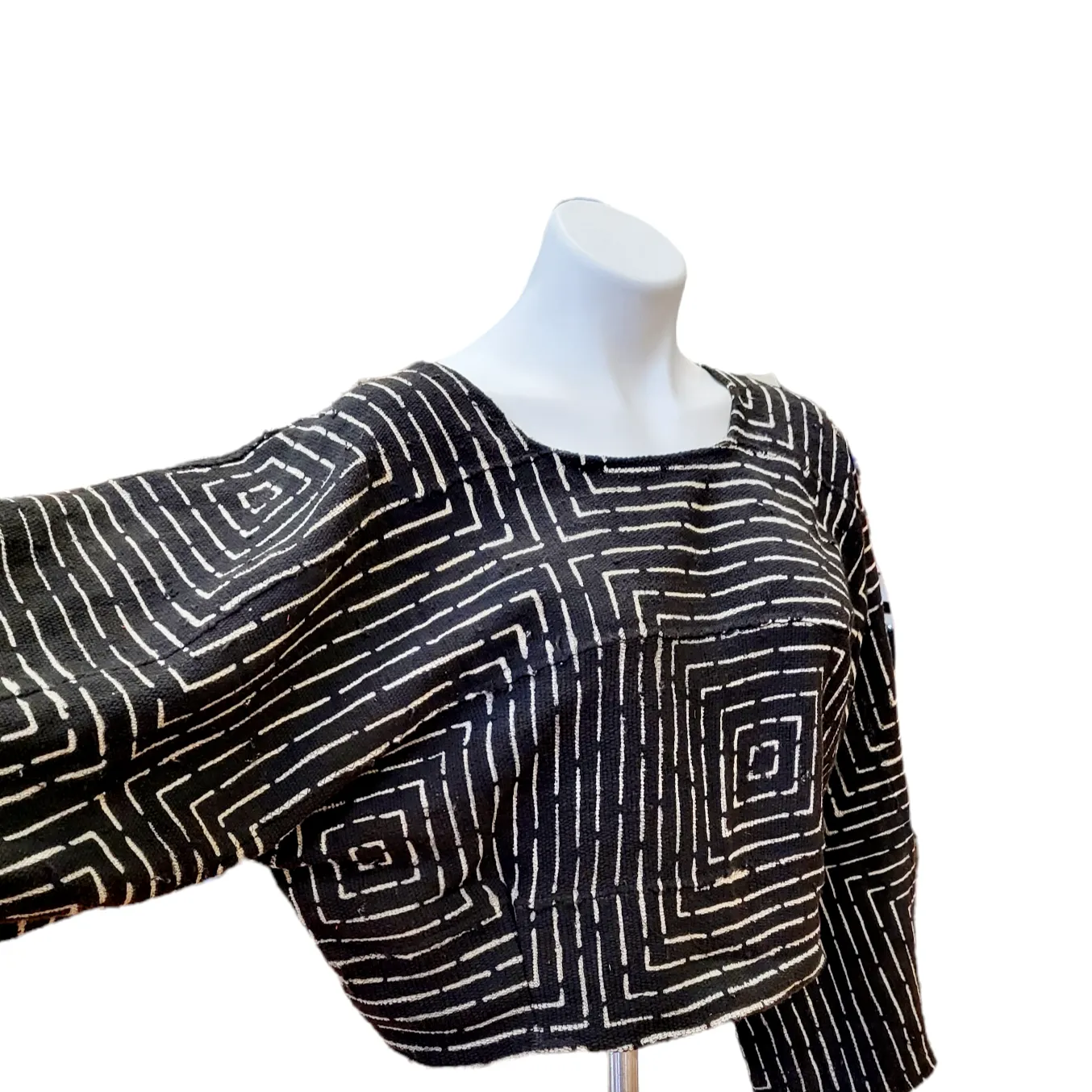 Mud Cloth Crop Top