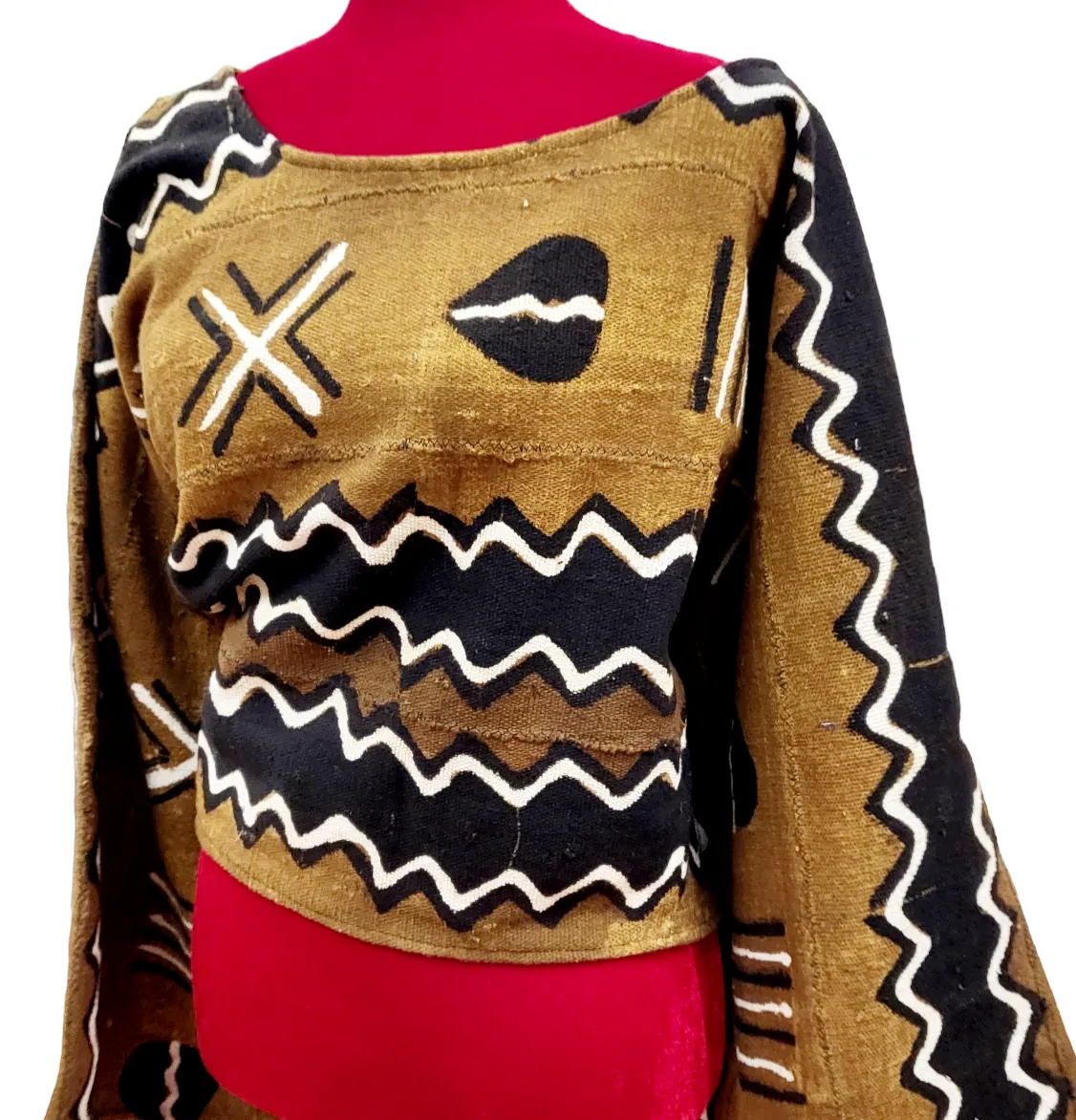 Mud Cloth Crop Top