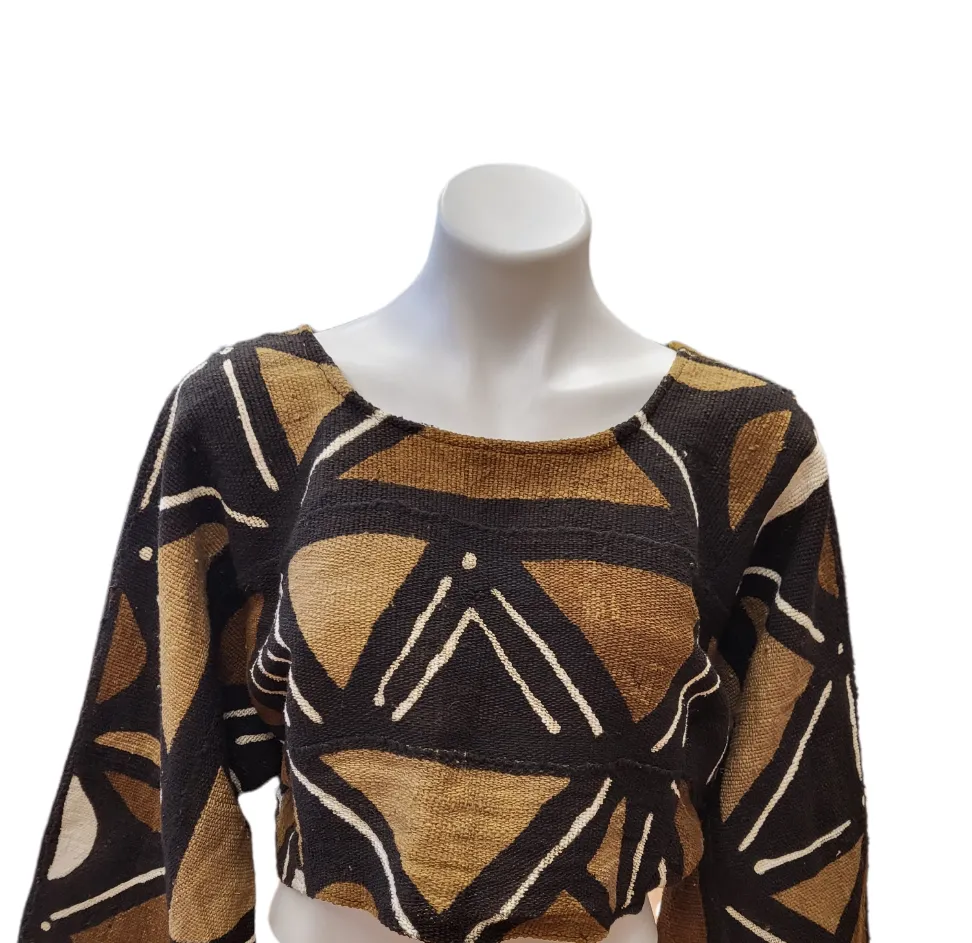 Mud Cloth Crop Top