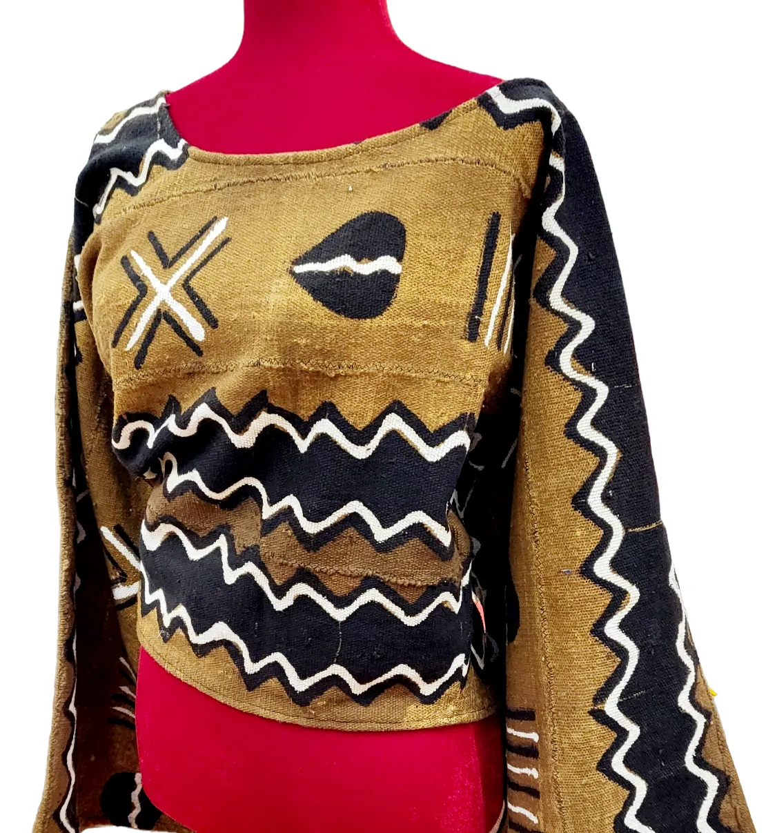 Mud Cloth Crop Top