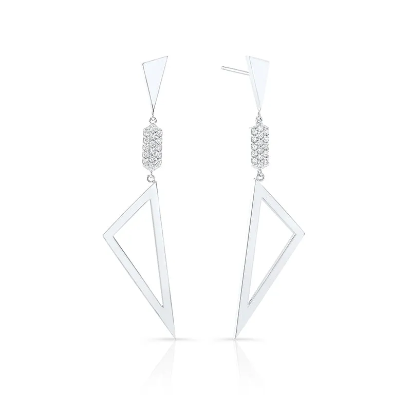 Multi Shape Earrings - Diamond Center | White Gold